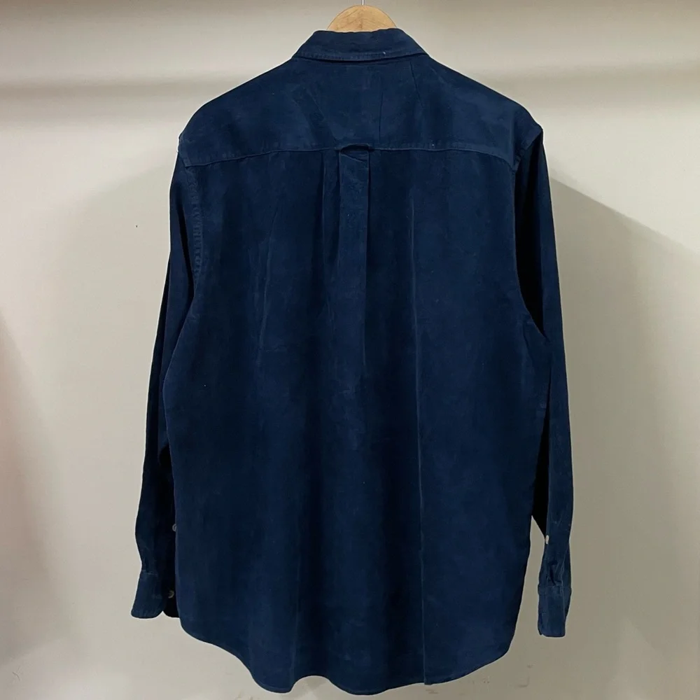 HUNT CLUB AUTHENTIC CORDUROY NAVY BLUE SHIRT FOR MEN’S & WOMEN’S - Picture 3 of 5